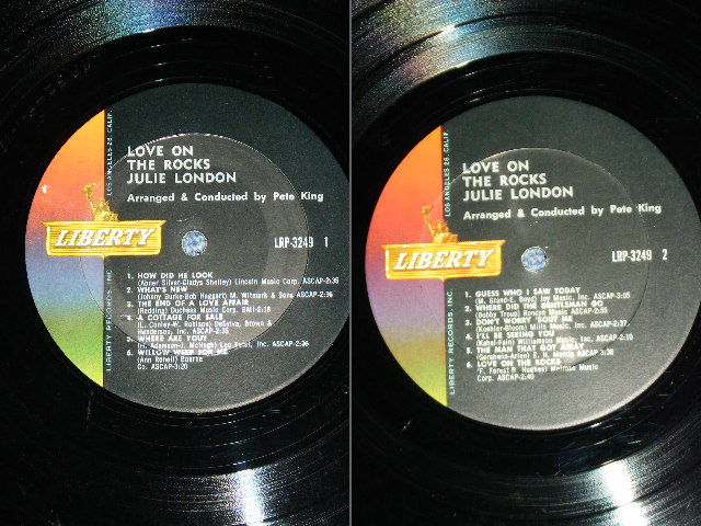 画像: JULIE LONDON - LOVE ON THE ROCKS(Ex+/Ex++ )  / 1963 US ORIGINAL MONO Used LP 