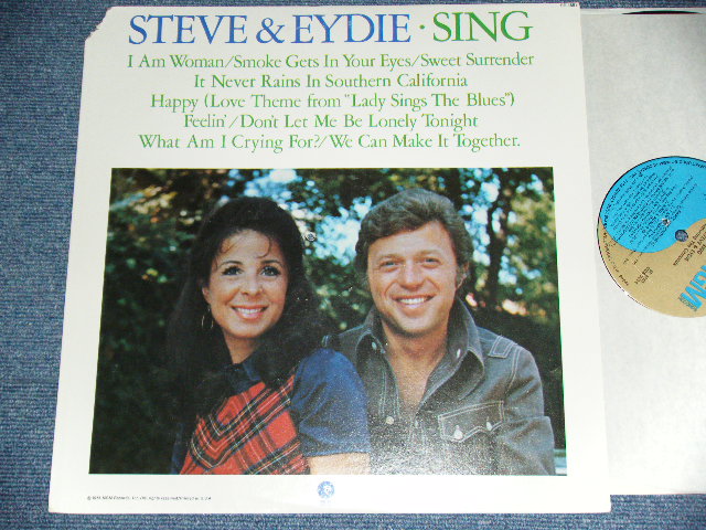 画像1: EYDIE GORME and STEVE LAWRENCE - SING ( COVER SONG at 70's SONG ) / 1973 US ORIGINAL LP Cut Out Corner 
