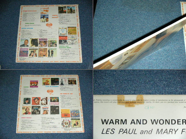 画像: LES PAUL & MARY FORD  - WARM AND WONDERFUL  / 1962 US ORIGINAL 6 EYES Label  Mono Used LP 