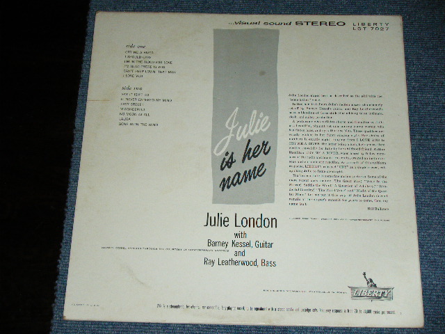 画像: JULIE LONDON - JULIE IS HER NAME ( DEBUT :RARE CREDIT "STEREO" Logo on FRONT COVER Version  Ex++/Ex+++ ) /  1960 US STEREO ORIGINAL Used  LP 