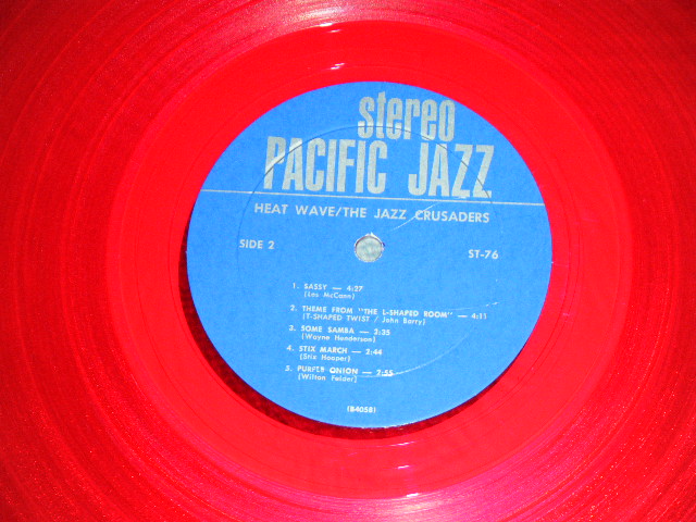 画像: THE JAZZ CRUSADERS - HEAT WAVE / 1963  US ORIGINAL "RED WAX Vinyl" STEREO used LP
