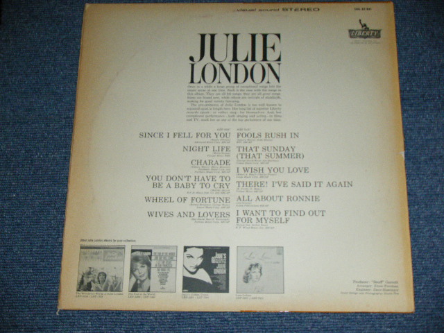 画像: JULIE LONDON - JULIE LONDON / 1960's WEST GERMANY  ORIGINAL Stereo Used LP