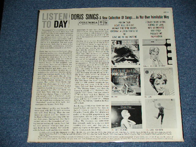 画像: DORIS DAY - LISTEN TO DAY / 1960 US ORIGINAL 6 EYES Label Mono Used LP