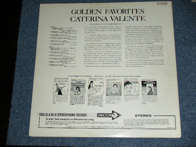 画像: CATERINA VALENTE - GOLDEN FAVORITES / 1964 US ORIGINAL STEREO Used LP