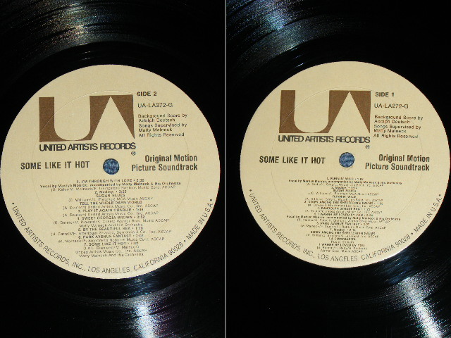 画像: ost MARILYN MONROE - SOME LIKE IT HOT / 1974 US REISSUE Used LP 