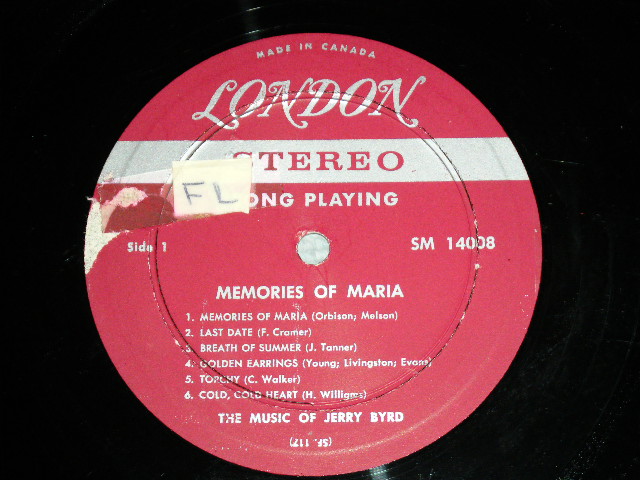 画像: JERRY BYRD ( STEEL GUITAR ) - MEMORIES OF MARIA : THE MUSIC OF JERRY BYRD  /  1962 CANADA  ORIGINAL STEREO  Used LP