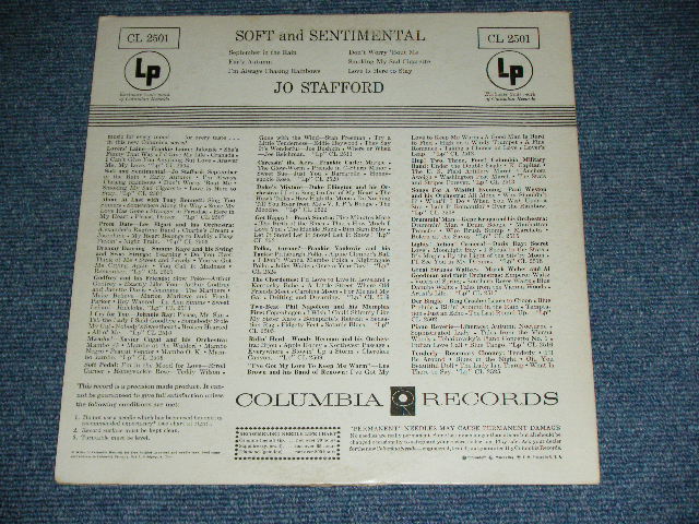 画像: JO STAFFORD - SOFT & SENTIMENTAL  ( Ex+/Ex++ ) / 1955 US ORIGINAL 6 EYE'S Label  MONO 10" LP 