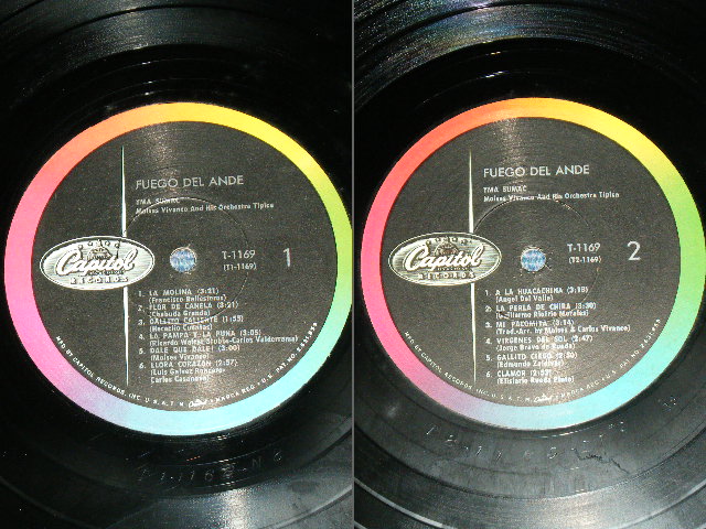 画像: YMA SUMAC - FUEGO JEL ANDE  / 1959 US ORIGINAL 1st Press "BLACK With RAINBOW RING & CAPITOL Logo on LEFT Label" Used MONO LP 
