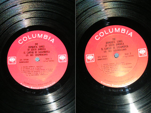 画像: LOS TRES SUDAMERICANOS - THE ROMANTIC SONGS OF SOUTH AMERICA / 1959? US ORIGINAL? 360 Sound Label 2 EYES  MONO Used LP 