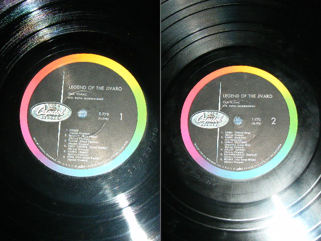 画像: YMA SUMAC - LEGEND OF THE JIVARO(Ex+/Ex+++ Ex )  / 1959 US ORIGINAL 2nd Press "BLACK With RAINBOW & CAPITOL Logo on LEFT" Label Used MONO LP 