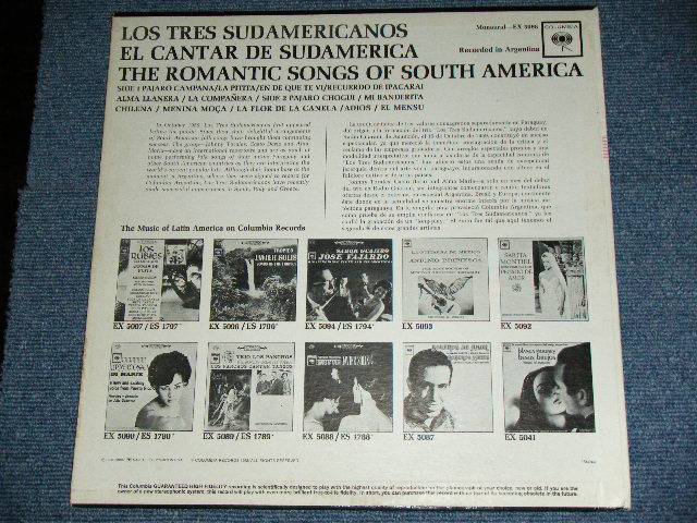 画像: LOS TRES SUDAMERICANOS - THE ROMANTIC SONGS OF SOUTH AMERICA / 1959? US ORIGINAL? 360 Sound Label 2 EYES  MONO Used LP 