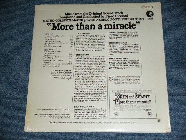 画像: ost ROGER WILLIAMS & PIERO PICCIONI -  MORE THAN A MIRACLE ( FRENCH MOVIE )  / 1967  US ORIGINAL STEREO  Brand New SEALED  LP 