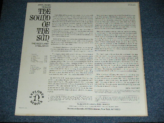 画像: THE WESTLAND STEEL BAND - THE SOUND OF THE SUN  / 1964 US ORIGINAL With JAPANESE LINNER Used STEREO  LP 