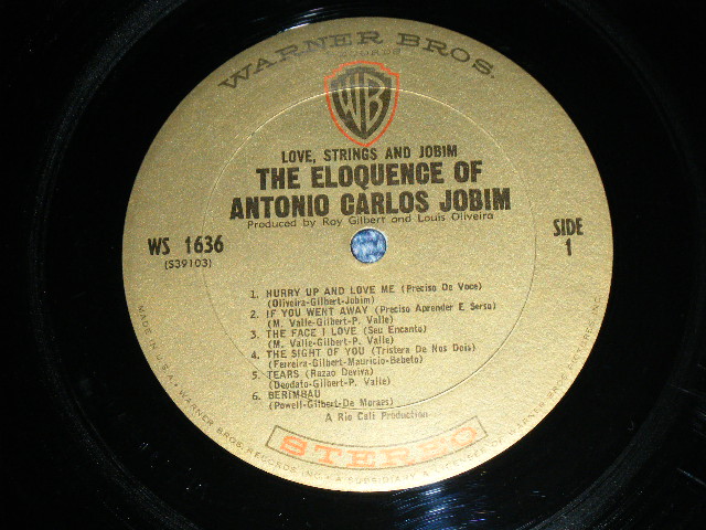 画像: ANTONIO CARLOS JOBIM - LOVE STRINGS AND JOBIM (Ex+/Ex++ Looks:Ex+) / 1966 US AMERICA ORIGINAL 1st Press GOLD Label Used STEREO  LP 