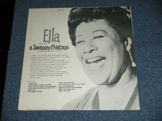 画像: ELLA FITZGERALD - ELLA WISHES YOU A SWINGING CHRISTMAS /  1960 US ORIGINAL "VERVE Credit at Bottom Label" MONO LP 