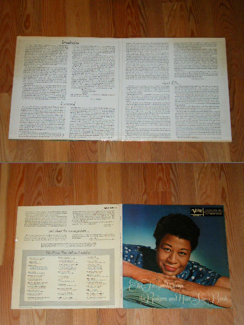 画像: ELLA FITZGERALD - SINGS THE ROGERS & HART SONG BOOK  /  1956 US ORIGINAL "VERVE at BOTTOM Label" MONO Used 2-LP 