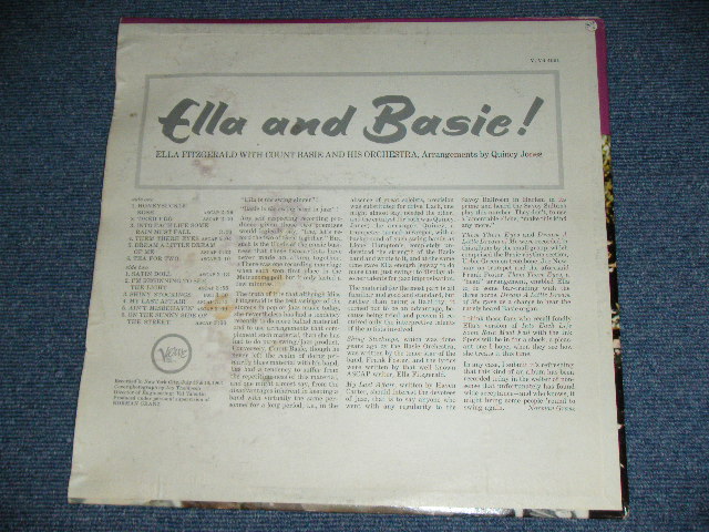 画像: ELLA FITZGERALD & COUNT BASIE - ELLA AND BASIE! /  1963 US ORIGINAL STEREO Used  LP 