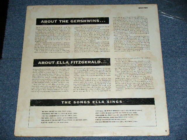 画像: ELLA FITZGERALD - SINGS THE GERSHWIN SONG BOOK(VG+++/Ex++  Looks : Ex+ )   /  1959 US ORIGINAL "VERVE at BOTTOM Label" STEREO  Used LP
