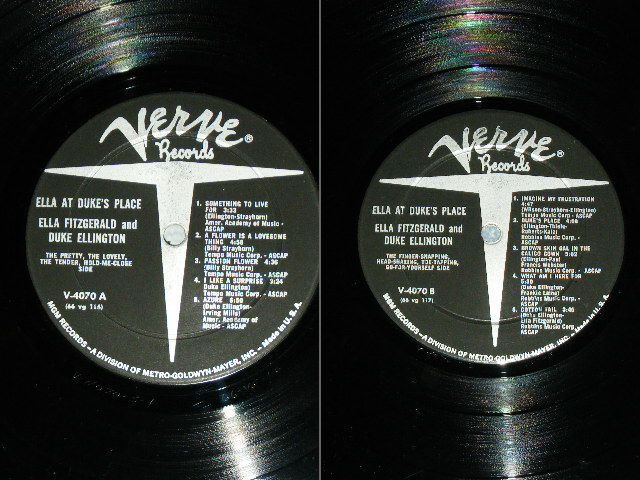 画像: ELLA FITZGERALD & DUKE ELLINGTON - ELLA AT DUKE'S PLACE /  1966 US ORIGINAL MONO Used  LP 