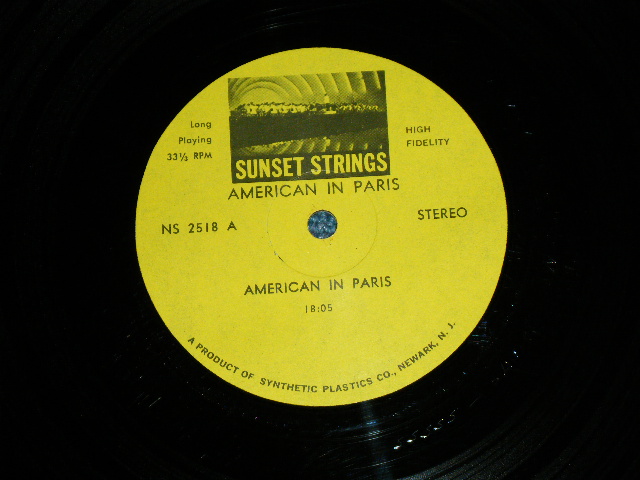 画像: SUNSET STRINGS - AMERICAN IN PARIS  / 1960's US ORIGINAL  STEREO  Used LP
