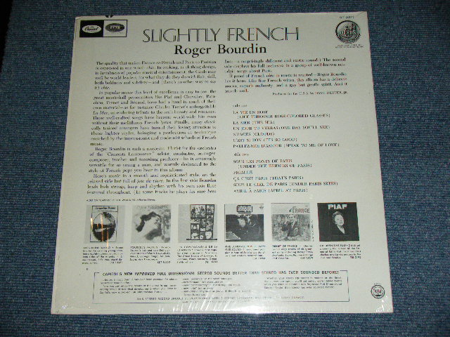 画像: ROGER BOURDIN - SLIGHTLY FRENCH  / 1960's US ORIGINAL 1st Press "BLACK With RAINMOW RING & CAPITOL Logo on TOP Label" STEREO Used  LP 