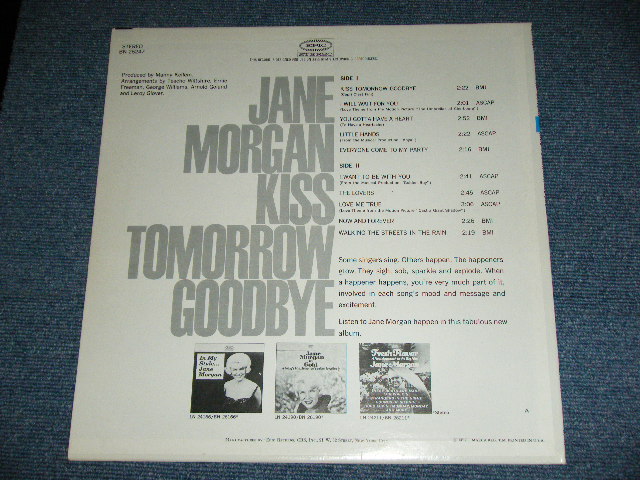 画像: JANE MORGAN - KISS TOMORROW GOODBYE / 1967  US ORIGINAL STEREO LP 