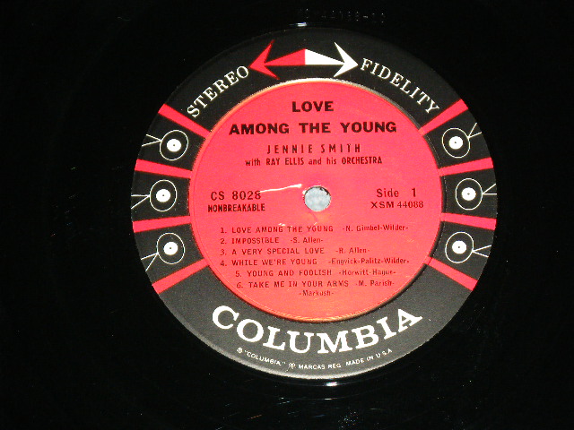 画像: JENNIE SMITH - LOVE AMONG THE YOUNG  / 1959 US ORIGINAL STEREO  Used  LP  
