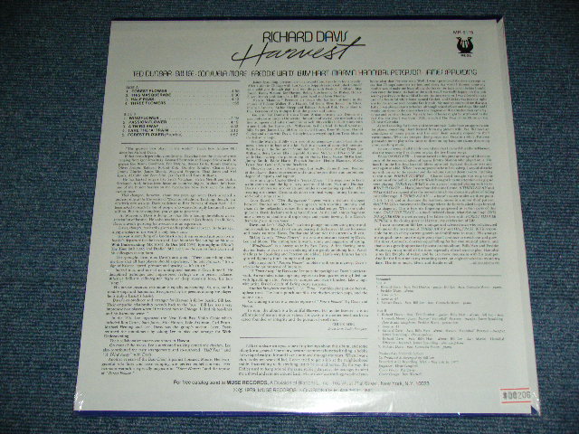 RICHARD DAVIS - HARVEST / 1979 US ORIGINAL Brand New SEALED LP
