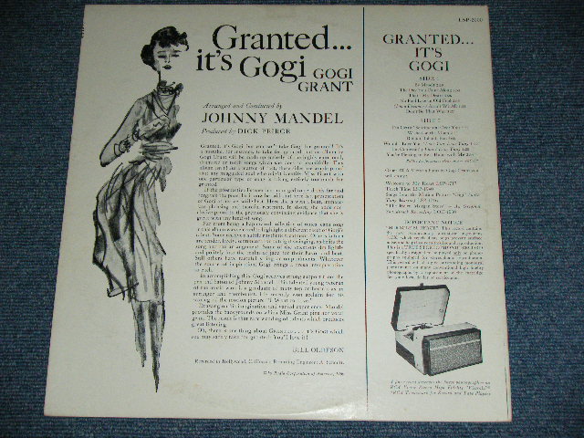 画像: GOGI GRANT - GRANTED ...IT'S GOGI / 1960 US ORIGINAL STEREO Used LP