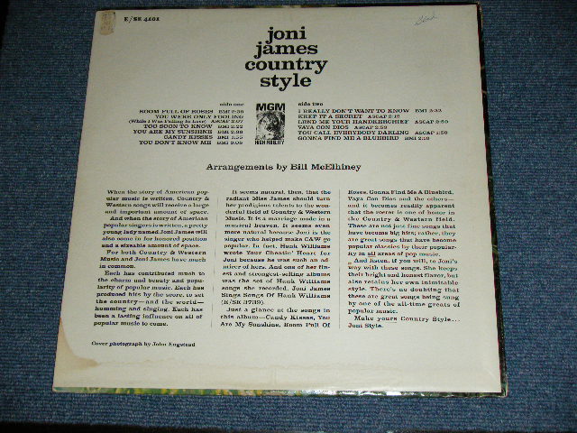 画像: JONI JAMES - COUNTRY STYLE   ( Ex++/Ex+++,Ex++ ) / 1962 US ORIGINAL MONO Used LP