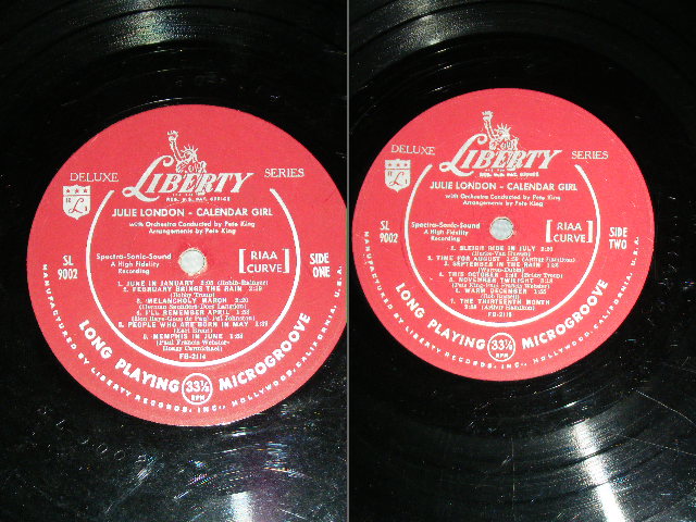 画像: JULIE LONDON - CALENDAR GIRL ( VG++/VG++ ) / 1956 US ORIGINAL MONO MARLOON  LABEL Used LP