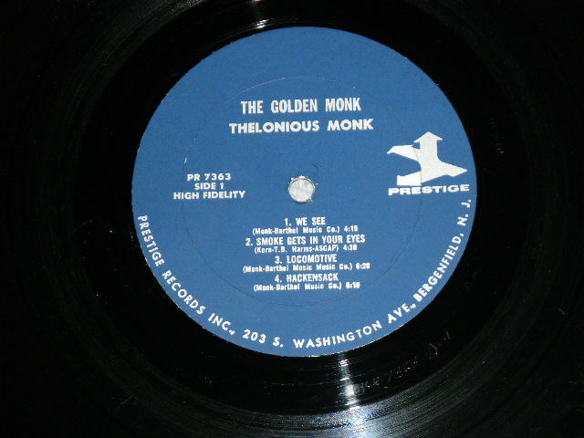 画像: THELONIOUS MONK -  THE GOLDEN MONK  / 1960's US DARK BLUE with SILVER PRINT Label REISSUE of 7245 Used LP