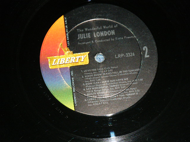 画像: JULIE LONDON - THE WONDERFUL WORLD OF ( Ex/Ex ) / 1963 US ORIGINAL MONO Used  LP