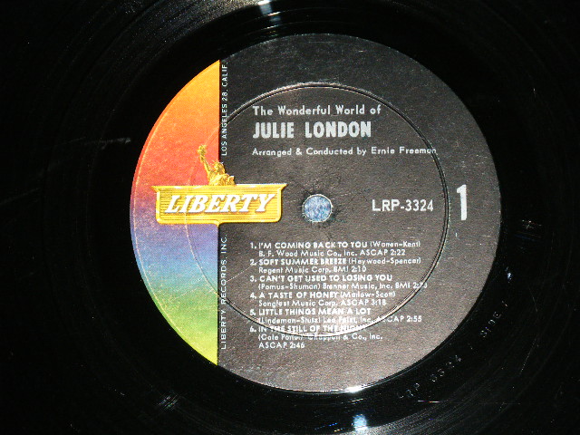 画像: JULIE LONDON - THE WONDERFUL WORLD OF ( Ex/Ex ) / 1963 US ORIGINAL MONO Used  LP