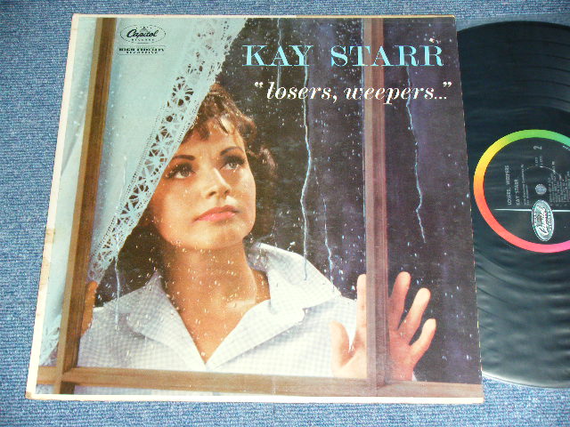 画像1: KAY STARR - LOVERS, WEEPERS ( Ex+,Ex/Ex+ ) / 1960 US ORIGINAL 1st Press "Capitol" Logo on LEFT Side Label  LABEL MONO Used LP