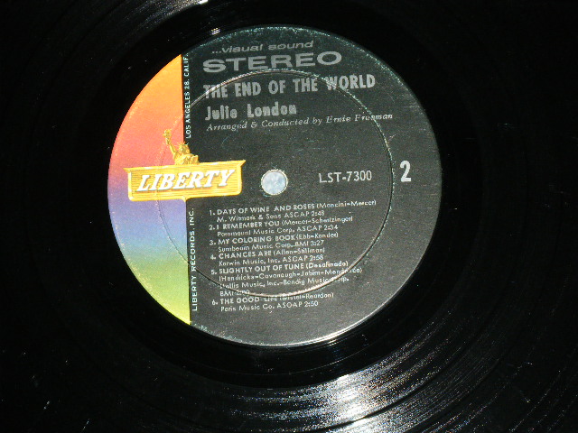 画像: JULIE LONDON - THE END OF THE WORLD ( Ex/Ex+ ) /1963 US STEREO ORIGINAL Used LP