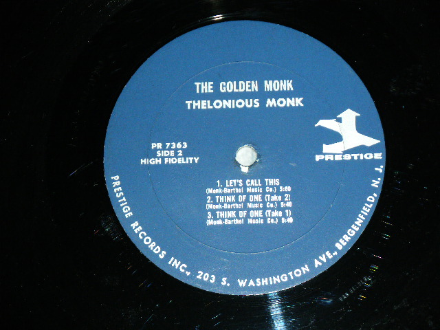 画像: THELONIOUS MONK -  THE GOLDEN MONK  / 1960's US DARK BLUE with SILVER PRINT Label REISSUE of 7245 Used LP