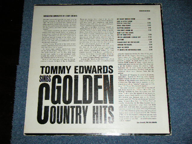 画像: TOMMY EDWARDS - SINGS GOLDEN COUNTRY HITS / 1961 US ORIGINAL MONO Used LP  