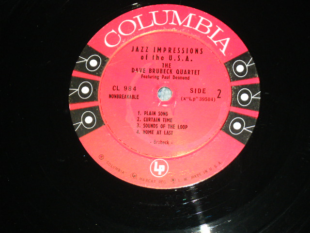 画像: DAVE BRUBECK QUARTET - JAZZ IMPRESSIONS OF THE USA  ( 6 EYES Label ) / 1957 US ORIGINAL MONO Used   LP 