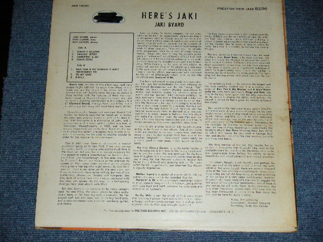 画像: JAKI BYARD - HERE's JAKI  / 1961 US ORIGINAL MONO Used LP 