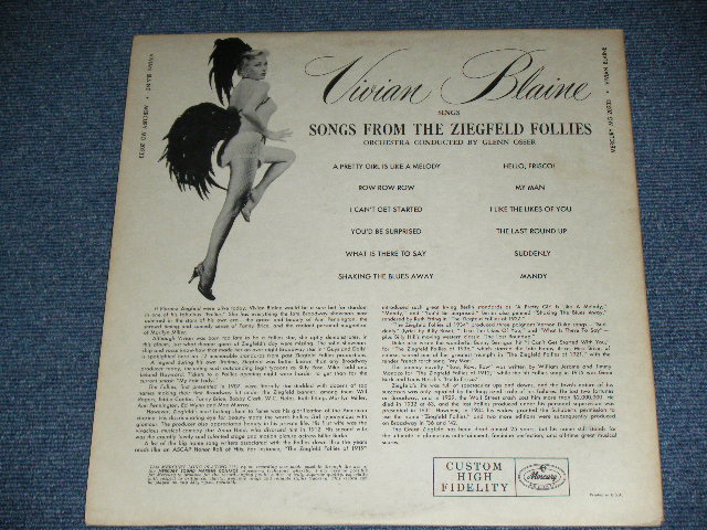 画像: VIVIAN BLAINE - Sings SONGS FROM THE ZIEGFELD FOLLIES  ( Ex/Ex ) /1957 US ORIGINAL MONO Used LP