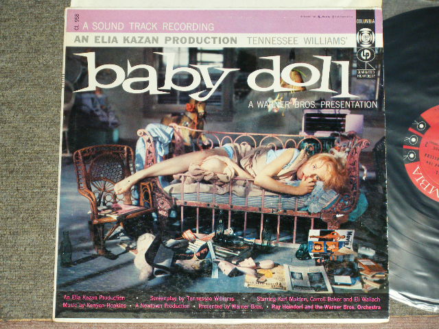 画像1: ost by RAY HEINDORI an The WARNER BROS. ORCHESTRA - BABY DOLL  / 1956?  US ORIGINAL "NO ADS for OTHER LPs ON BACK COVER" MONO Used LP 