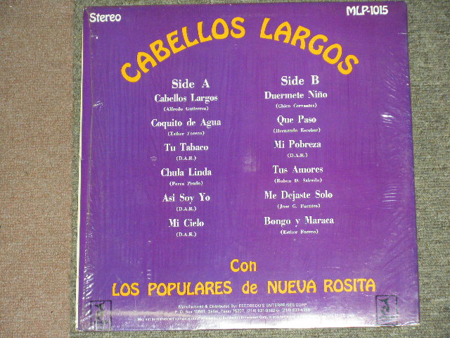 画像: LOS POPULARES de NUEVA ROSITA - CABELLOS LARGOS  / MEXICO ORIGINAL Used LP 