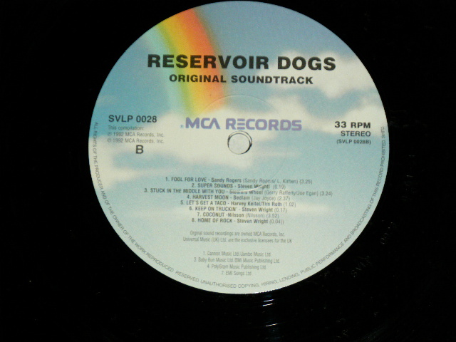 画像: ost v.a. - RESERVOIR DOGS  / 1992 UK ENGLAND 180gram Heavy Weight  Used LP