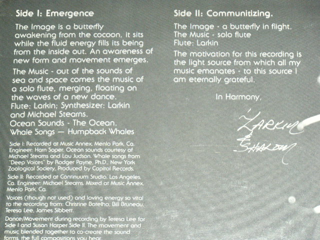 画像: LARKIN' O'CEAN - FLUTE MUSIC THROUGH / 1979 US AMERICA ORIGINAL Brand New SEALED LP 