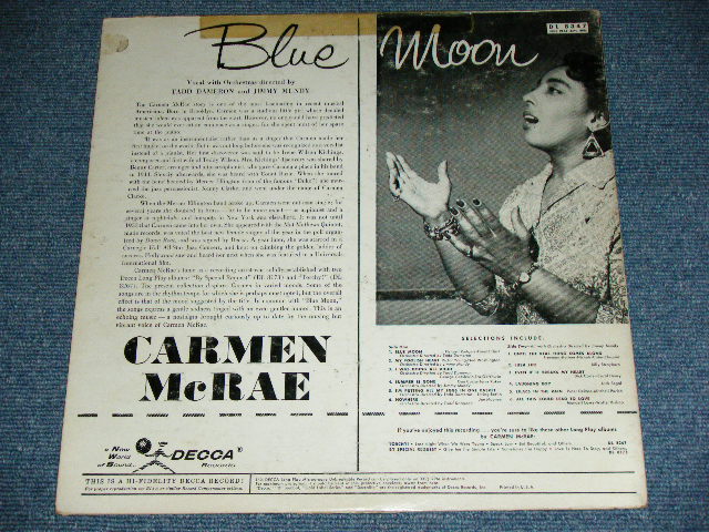 画像: CARMEN McRAE - BLUE MOON / 1957 US AMERICA ORIGINAL MONO Used  LP 