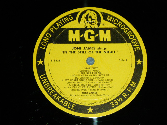 画像: JONI JAMES - SINGS IN THE STILL OF THE NIGHT (Ex/Ex+ TapeSeam) / 1956 US AMERICA ORIGINAL 1st Press "YELLOW LABEL" MONO Used LP