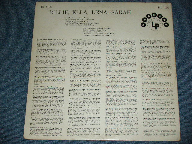 画像: BILLIE HOLIDAY, ELLA FITZGERALD, LENA HORNE, SARAH VAUGHAN & TEDDY WILSON - BILLIE, ELLA, LENA, SARAH ( Ex/Ex++ ) / 1958 US AMERICA ORIGINAL MONO  Used LP
