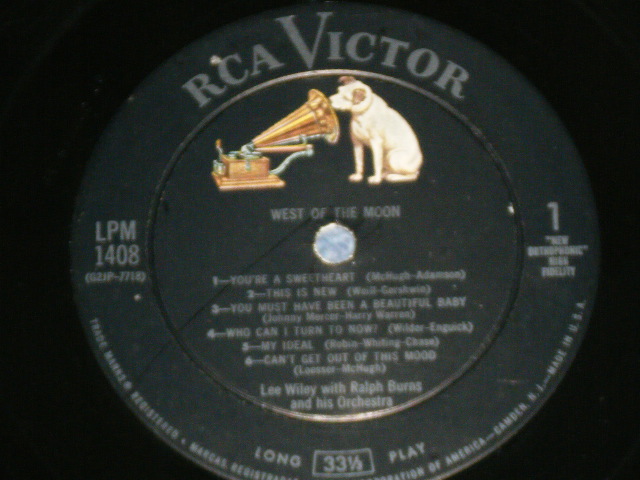 画像: LEE WILEY - WEST OF THE MOON ( VG+++/Ex++ ) / 1957 US ORIGINAL MONO LP