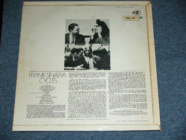 画像: FRANK SINATRA -  CYCLES / 1968 UK ENGLAND ORIGINAL "CUSTOM LABEL Design" STEREO Used  LP 